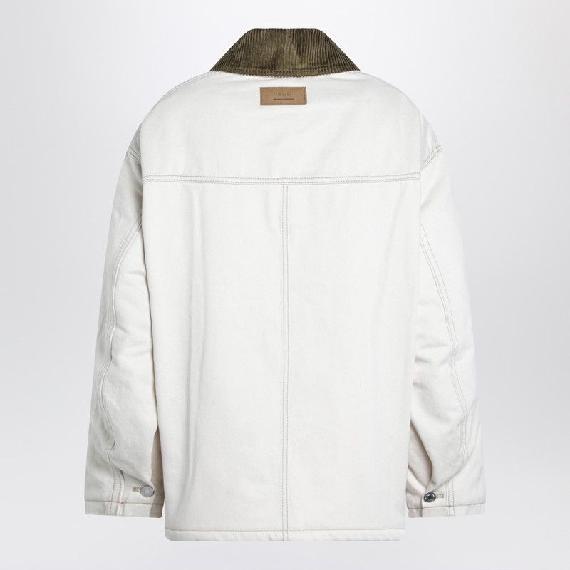 AMI Ami Paris Ivory Padded Worker Cotton Jacket Size M / US 6-8 / IT 42-44 - 2 Thumbnail