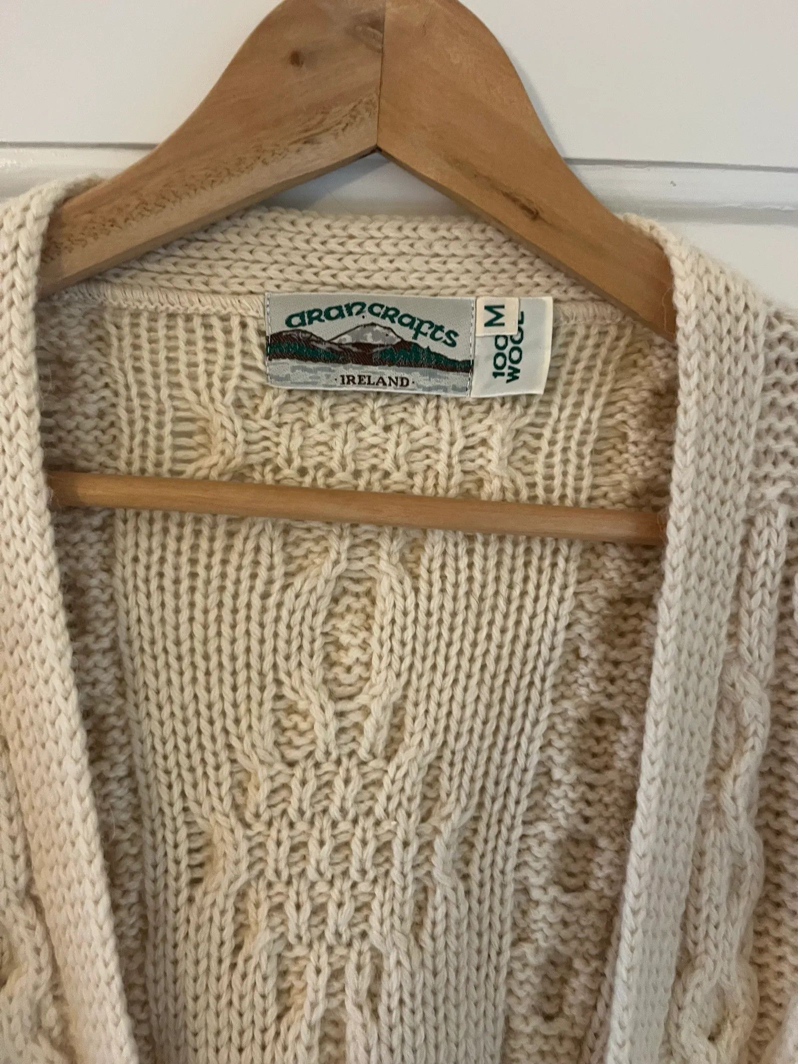 Aran Crafts Aran Crafts Äkta Aran-wool kofta Cardigan Size M / US 6-8 / IT 42-44 - 2 Thumbnail