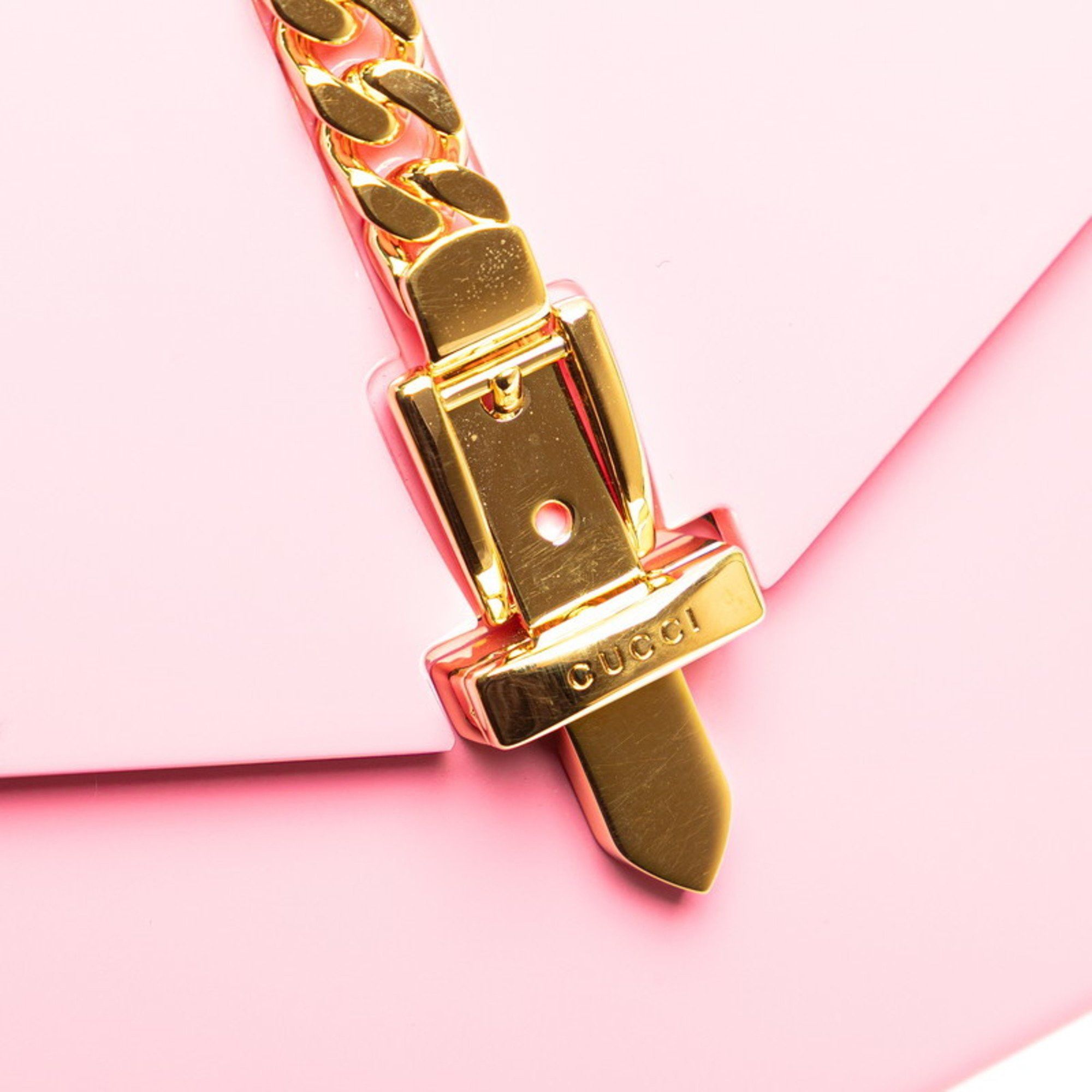 Gucci Gucci Sylvie 1969 Handbag Chain Shoulder Bag 2WAY 589482 Pink Gold Plastic Women's GUCCI Size ONE SIZE - 6 Thumbnail