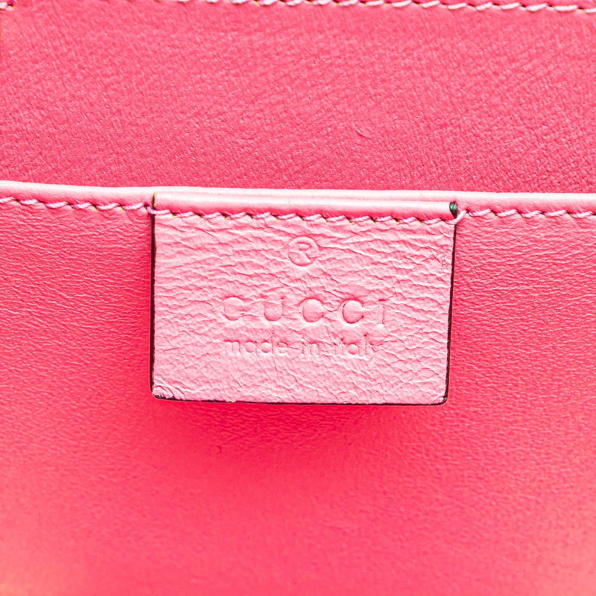 Gucci Gucci Sylvie 1969 Handbag Chain Shoulder Bag 2WAY 589482 Pink Gold Plastic Women's GUCCI Size ONE SIZE - 8 Thumbnail