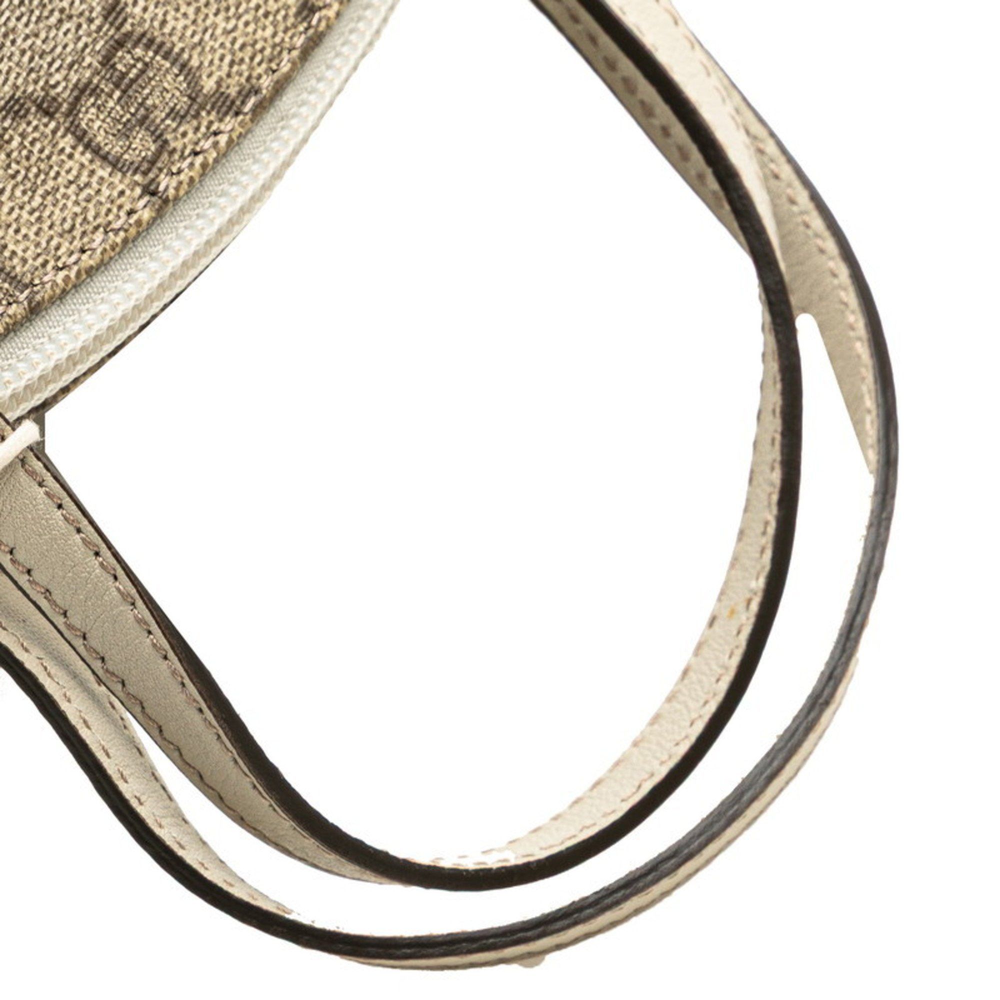 Gucci Gucci GG Supreme Children's Zoo Pig Mini Handbag 271093 Beige Leather Women's GUCCI Size ONE SIZE - 5 Thumbnail