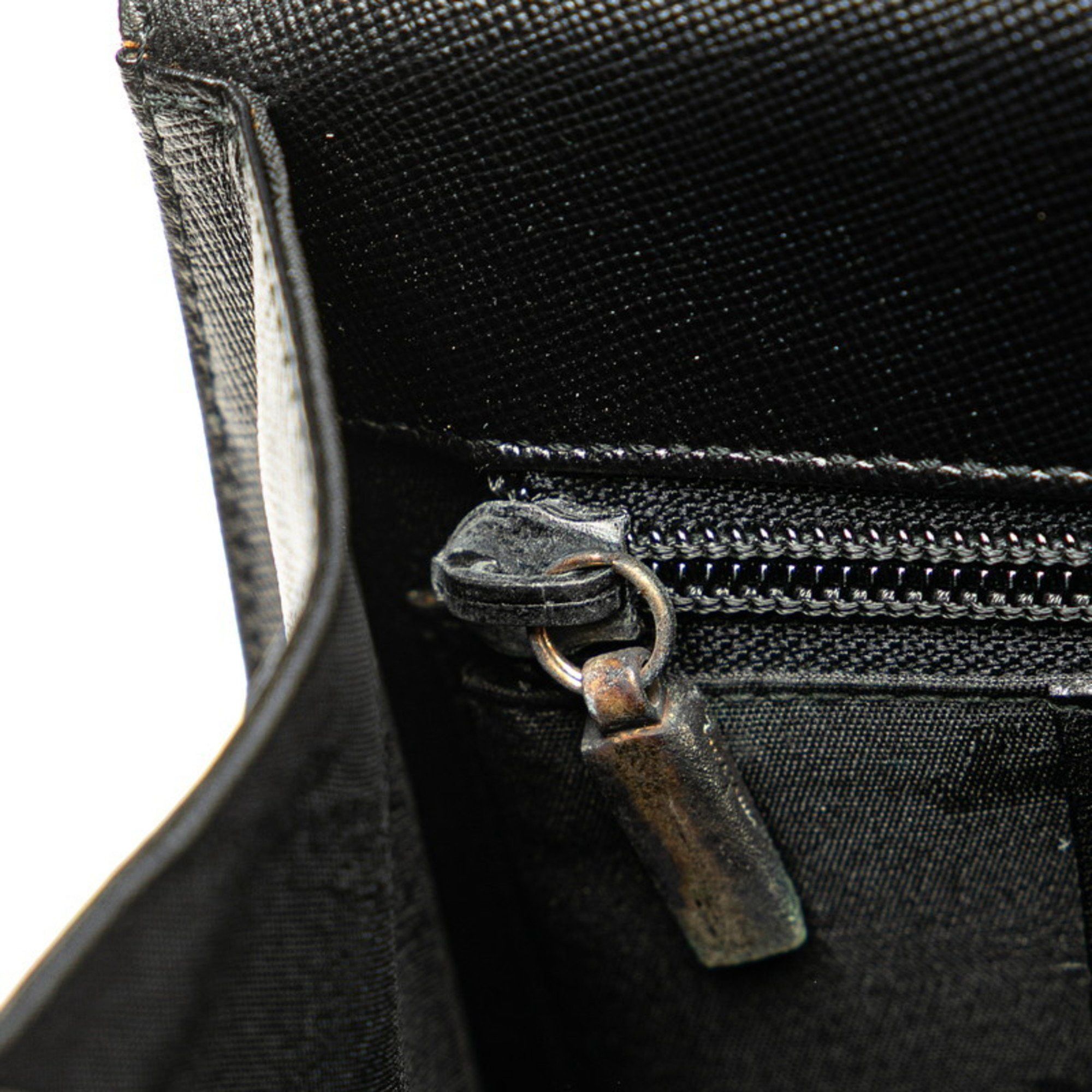 Salvatore Ferragamo Salvatore Ferragamo Gancini handbag/shoulder bag, 2-way, black leather, women's. Size ONE SIZE - 8 Thumbnail