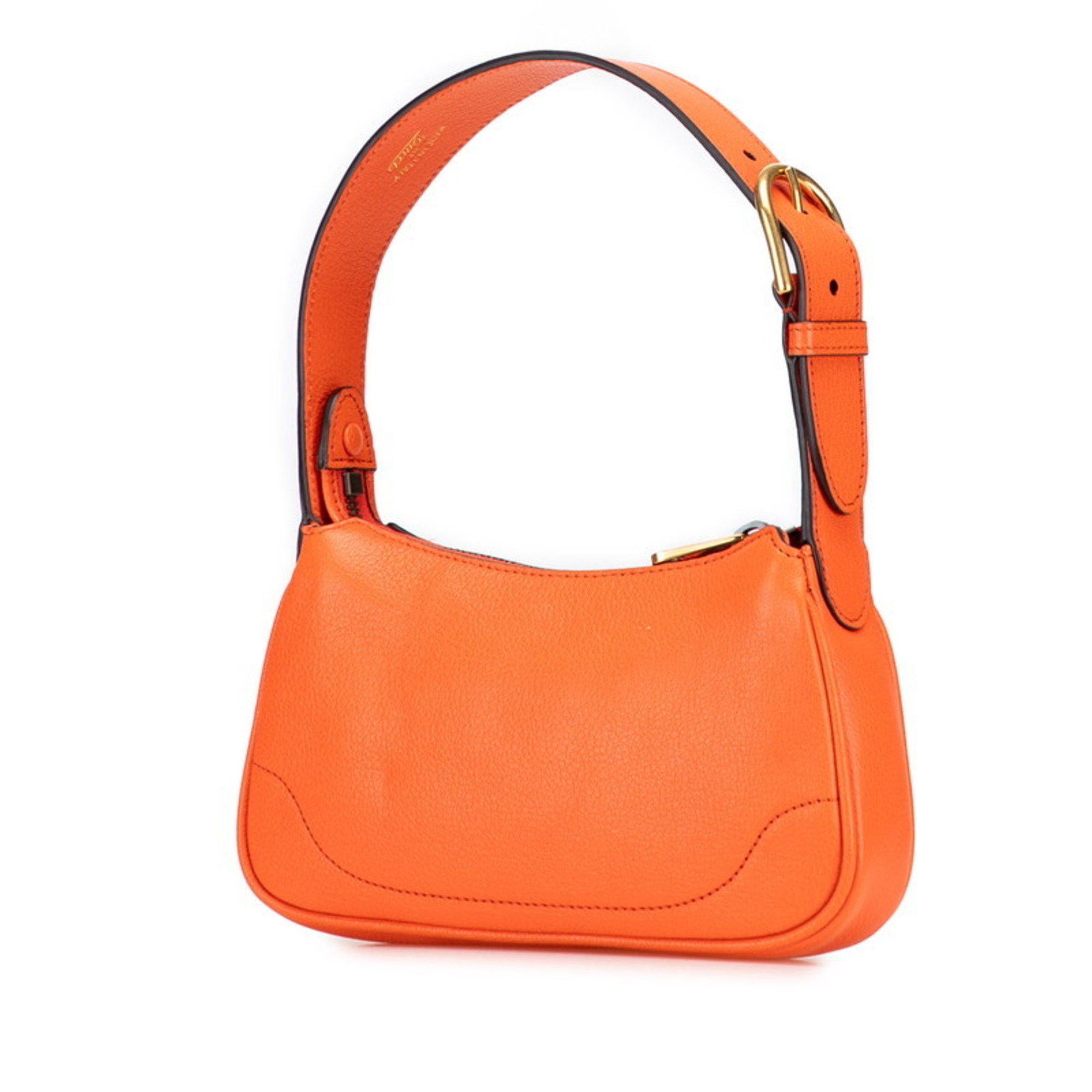 Gucci Gucci GG Marmont Aphrodite Handbag One-Shoulder Bag 739076 Orange Leather Women's GUCCI Size ONE SIZE - 2 Thumbnail