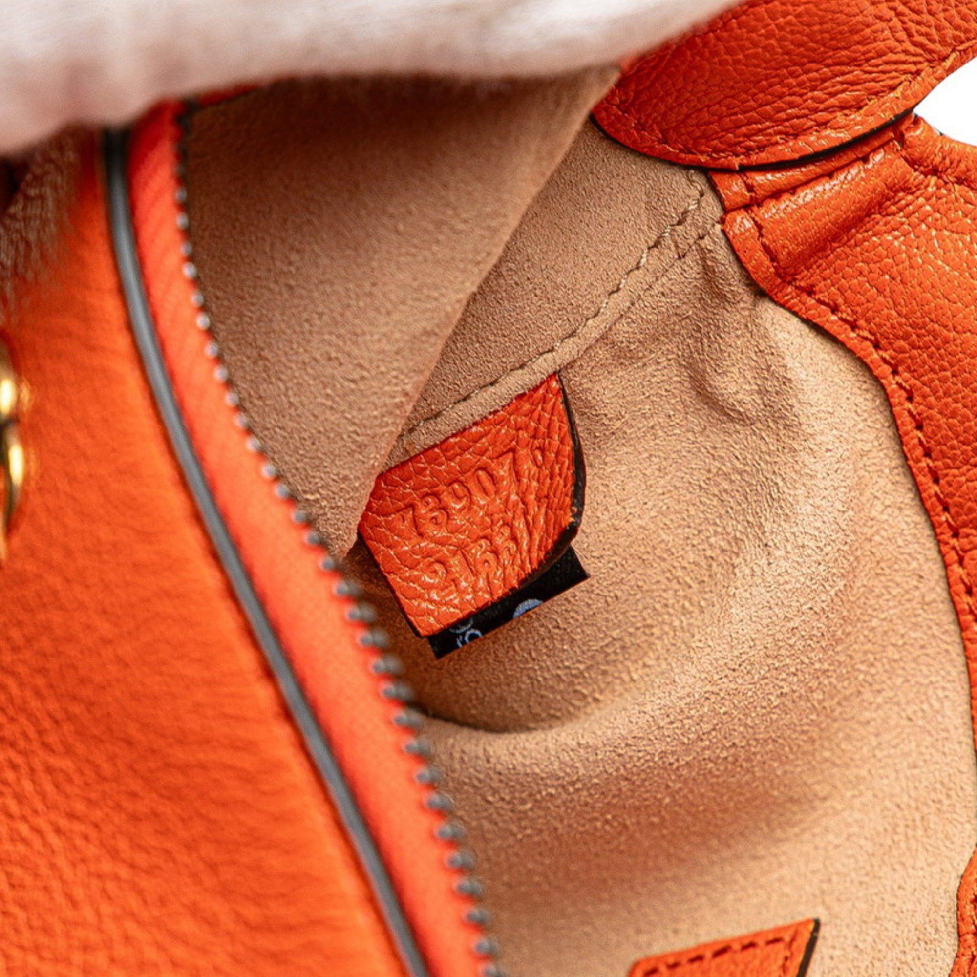 Gucci Gucci GG Marmont Aphrodite Handbag One-Shoulder Bag 739076 Orange Leather Women's GUCCI Size ONE SIZE - 9 Thumbnail