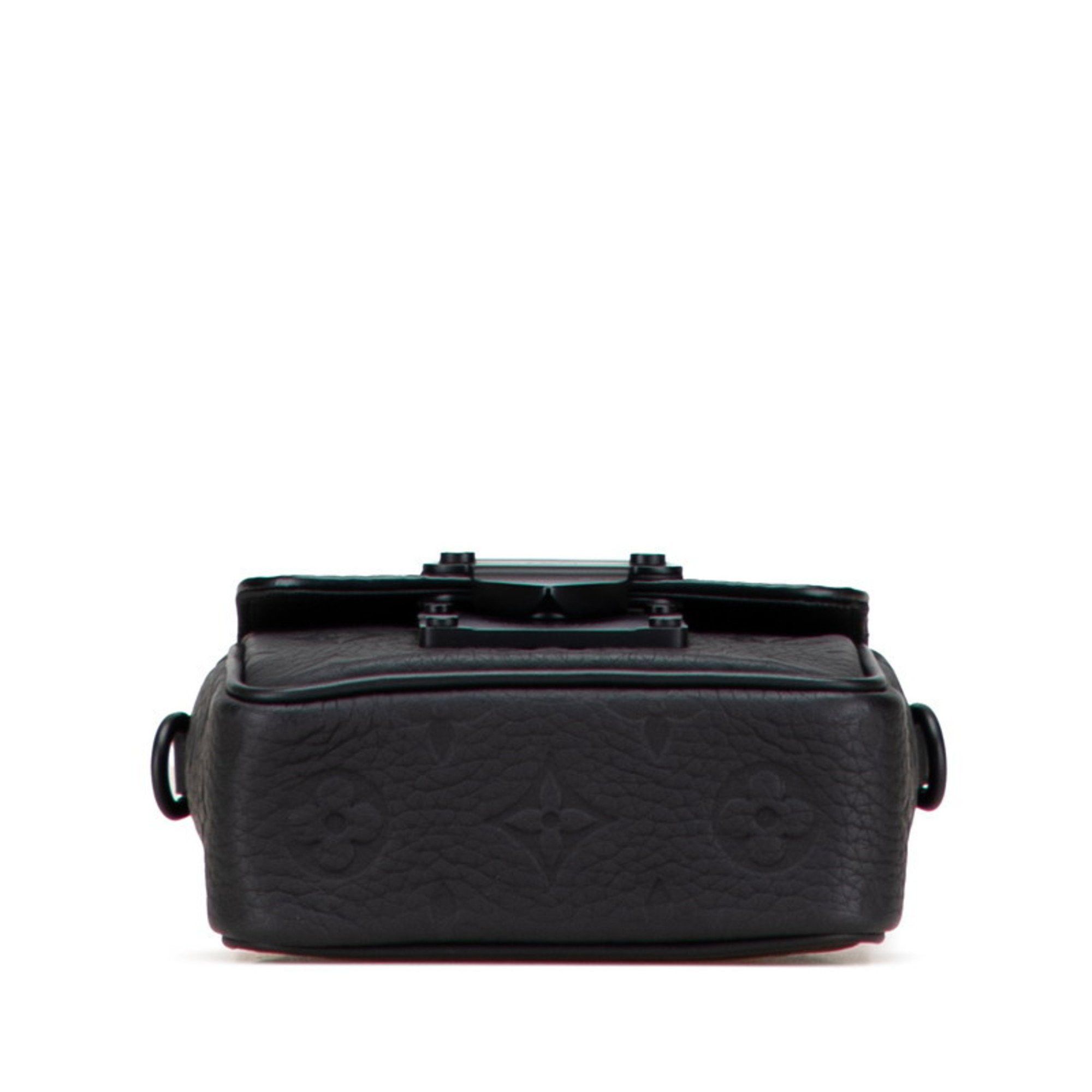 Louis Vuitton Louis Vuitton Taurillon Monogram Pico S-Lock Mini Handbag/Shoulder Bag, 2-Way, M83148, Black Leather, Women's, LOUIS VUITTON Size ONE SIZE - 3 Thumbnail
