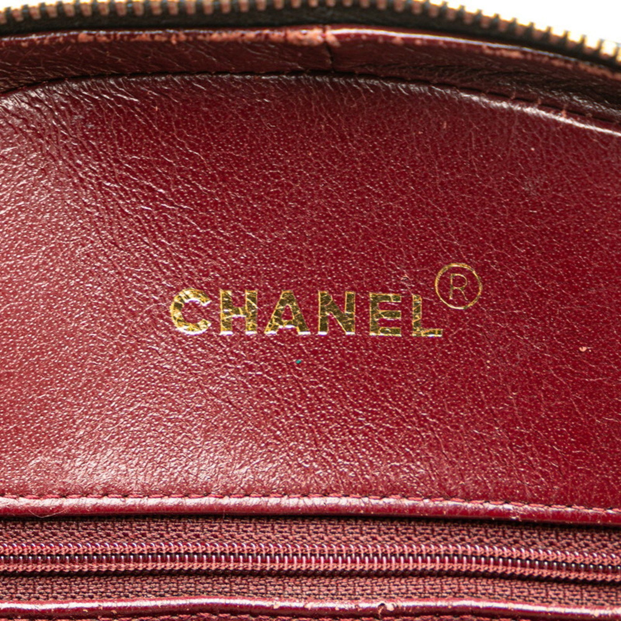 Chanel CHANEL Matelasse Coco Mark Handbag in Black Lambskin for Women Size ONE SIZE - 8 Thumbnail