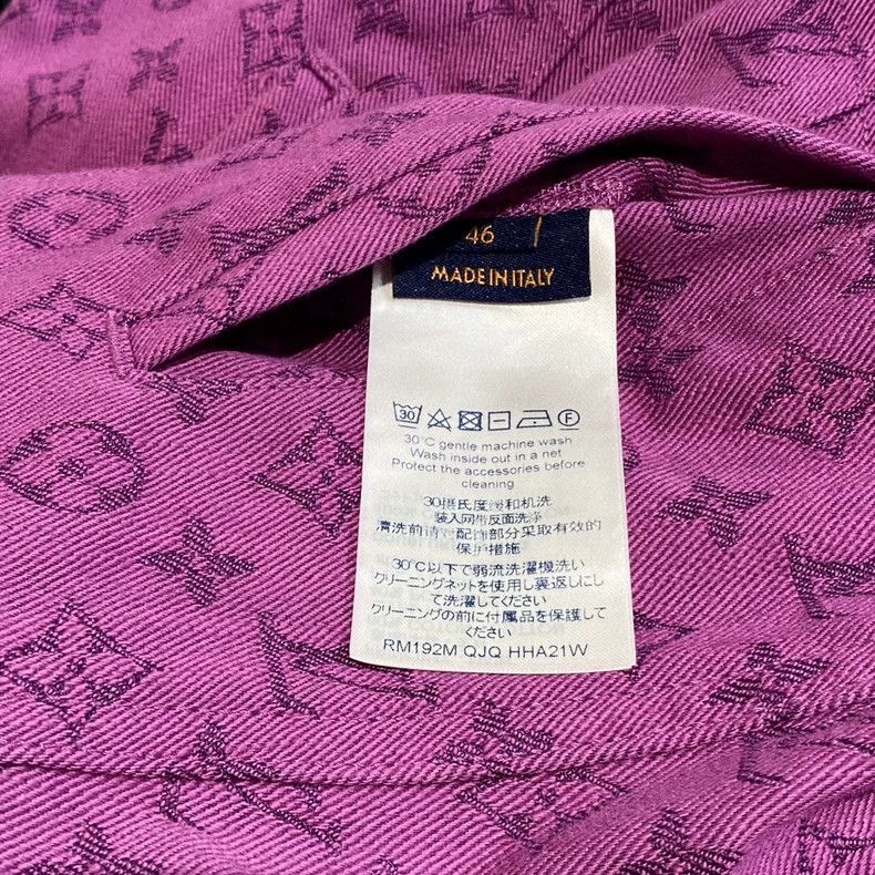 Louis Vuitton Louis Vuitton Purple Logo Denim Jacket - dmc Size US M / EU 48-50 / 2 - 7 Thumbnail