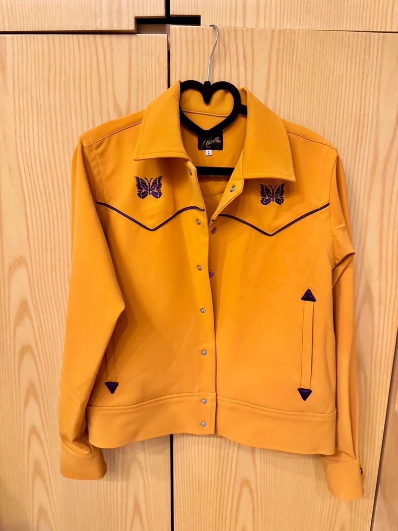 Needles NEEDLES Yellow Jacket with Butterfly Logo - dmc Size US S / EU 44-46 / 1 - 4 Thumbnail