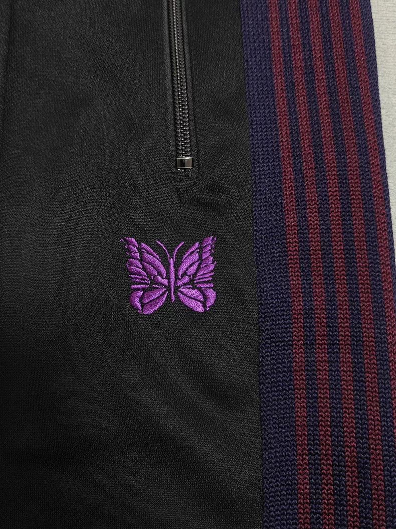 Needles NEEDLES Purple Butterfly Wide-Leg Pants - dmc Size US 32 / EU 48 - 3 Thumbnail