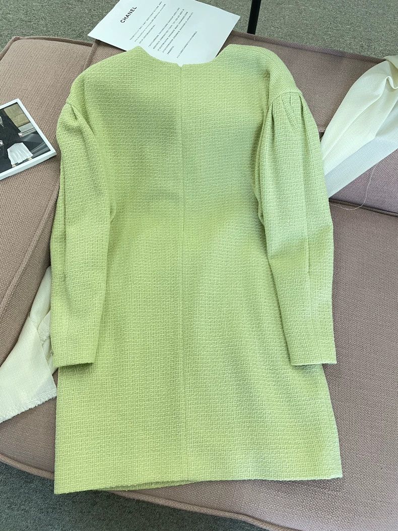 Chanel Chanel Equestrian Green Long Sleeve Dress - dmc Size US XXL / EU 58 / 5 - 3 Thumbnail