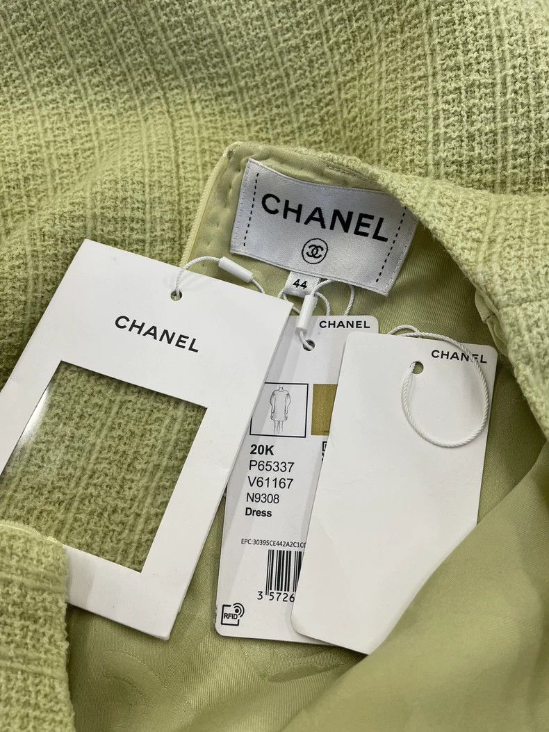 Chanel Chanel Equestrian Green Long Sleeve Dress - dmc Size US XXL / EU 58 / 5 - 4 Thumbnail