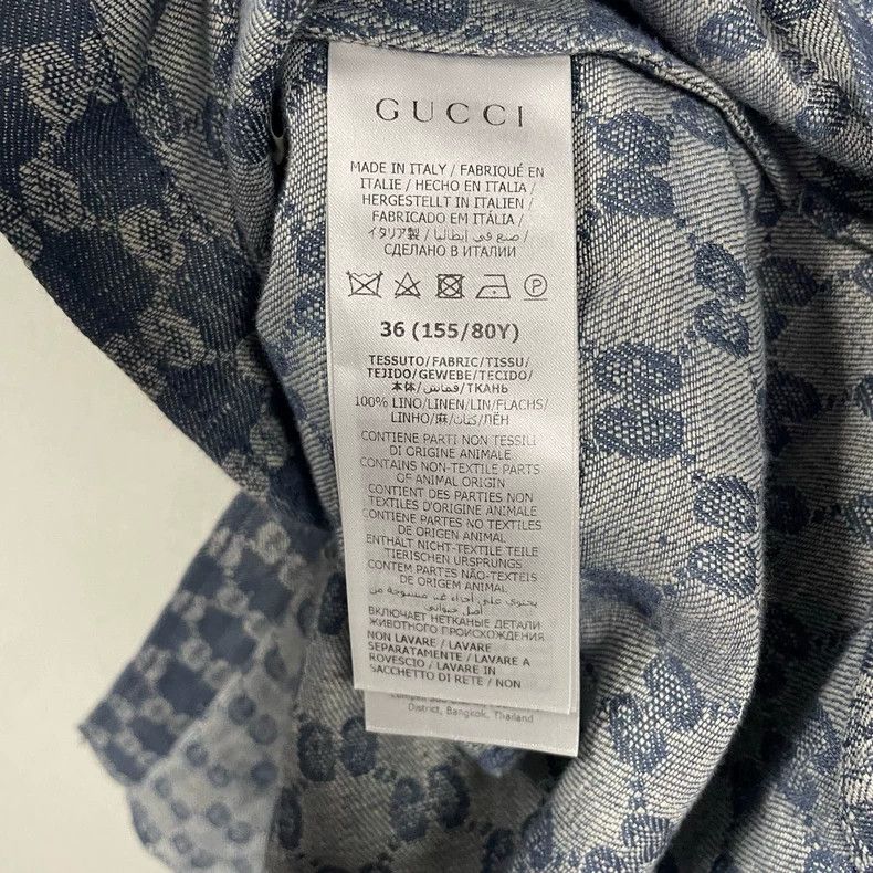 Gucci Gucci Blue Monogram Short Sleeve Shirt - dmc Size US L / EU 52-54 / 3 - 4 Thumbnail