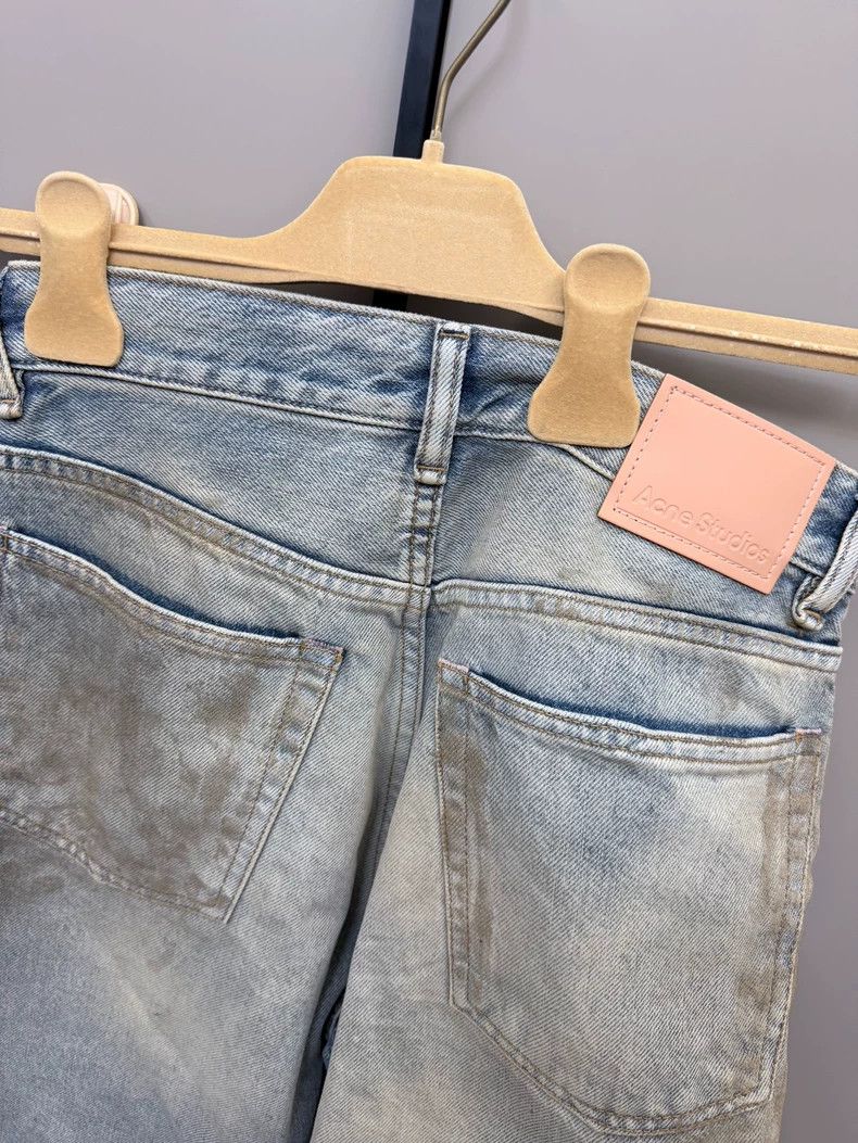 Acne Studios Acne Studios Distressed Straight Jeans - dmc Size US 26 / EU 42 - 3 Thumbnail