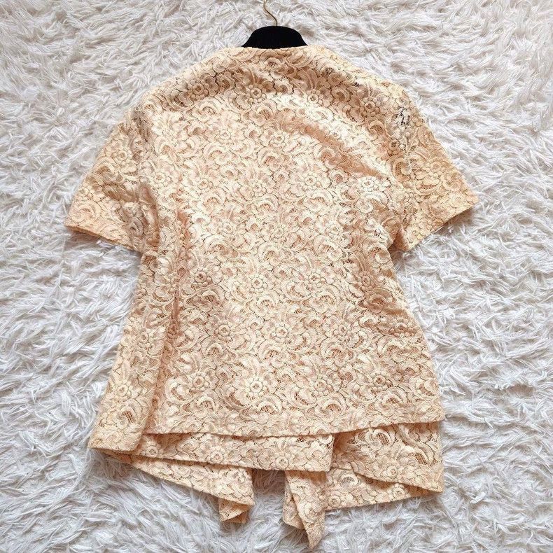 Comme des Garcons COMME des GARCONS Beige Lace Top - dmc Size US M / EU 48-50 / 2 - 2 Thumbnail