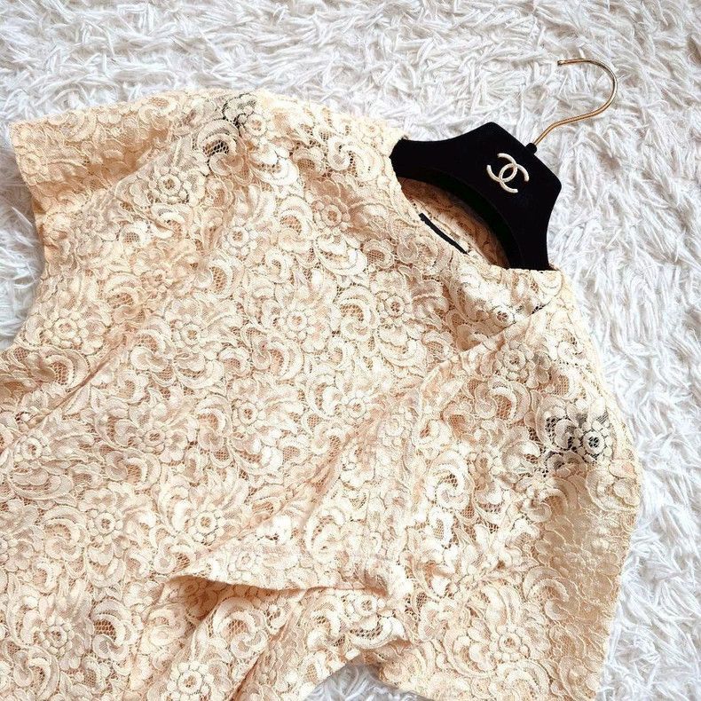 Comme des Garcons COMME des GARCONS Beige Lace Top - dmc Size US M / EU 48-50 / 2 - 6 Thumbnail