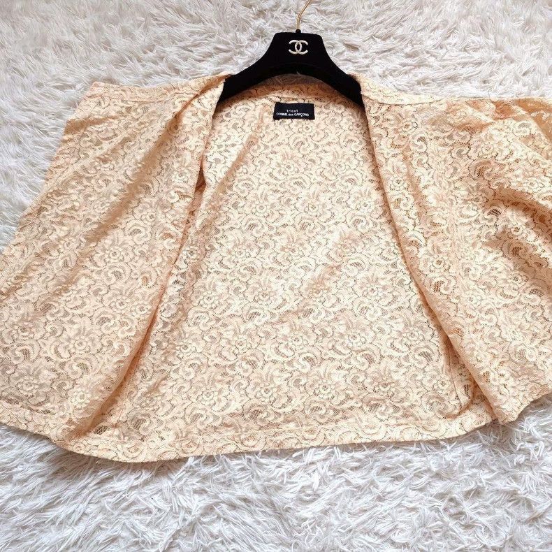 Comme des Garcons COMME des GARCONS Beige Lace Top - dmc Size US M / EU 48-50 / 2 - 5 Thumbnail