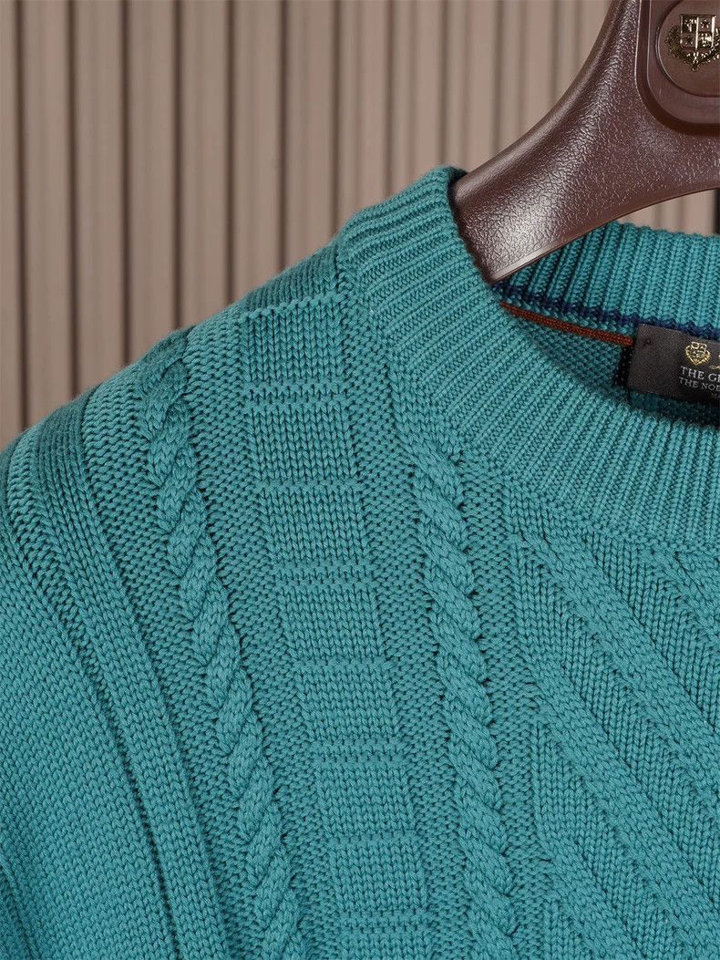 Loro Piana Loro Piana GOK Cable Knit Sweater - dmc Size US L / EU 52-54 / 3 - 2 Thumbnail