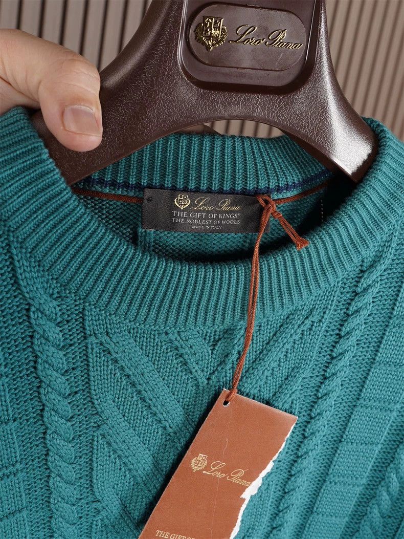 Loro Piana Loro Piana GOK Cable Knit Sweater - dmc Size US L / EU 52-54 / 3 - 3 Thumbnail