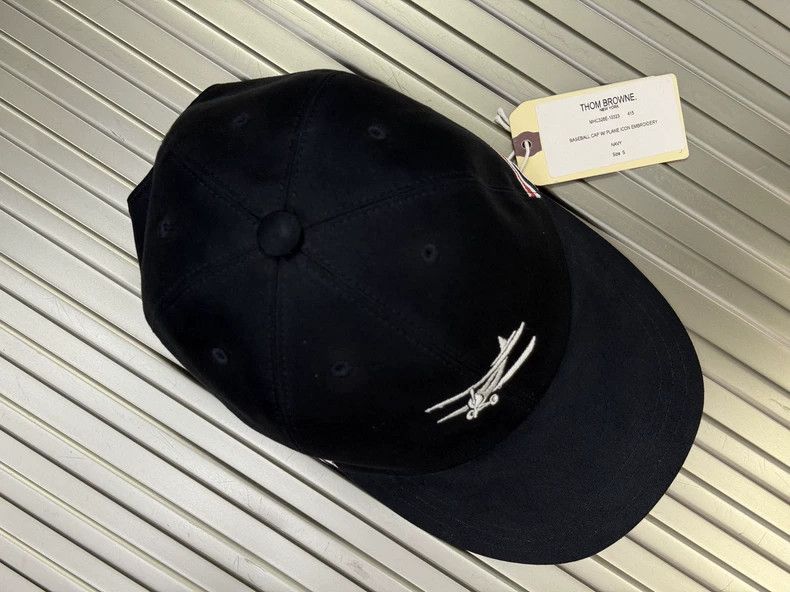 Thom Browne THOM BROWNE Black Baseball Cap S - dmc Size ONE SIZE - 5 Thumbnail