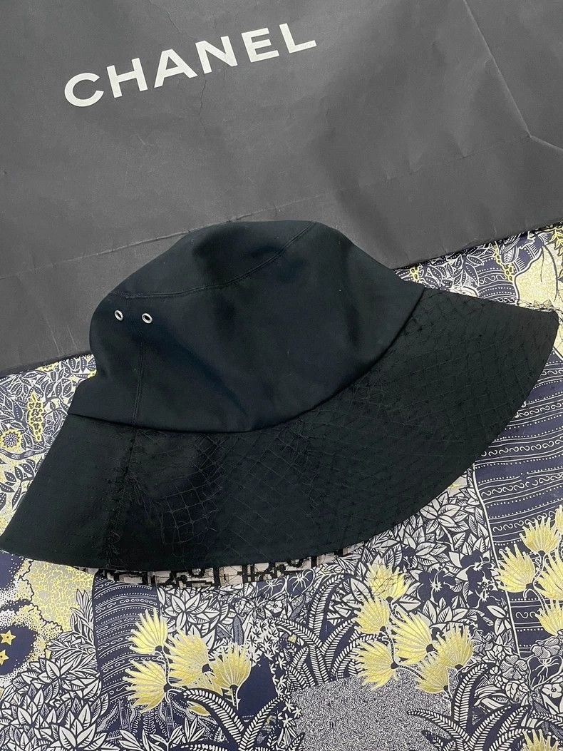 Dior Dior Black Mesh Bucket Hat - dmc Size ONE SIZE - 2 Thumbnail
