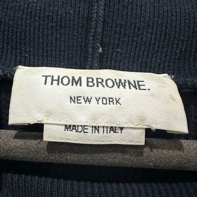 Thom Browne Thom Browne Waffle Stripe Turtleneck Sweatshirt - dmc Size US XXS / EU 40 - 4 Thumbnail