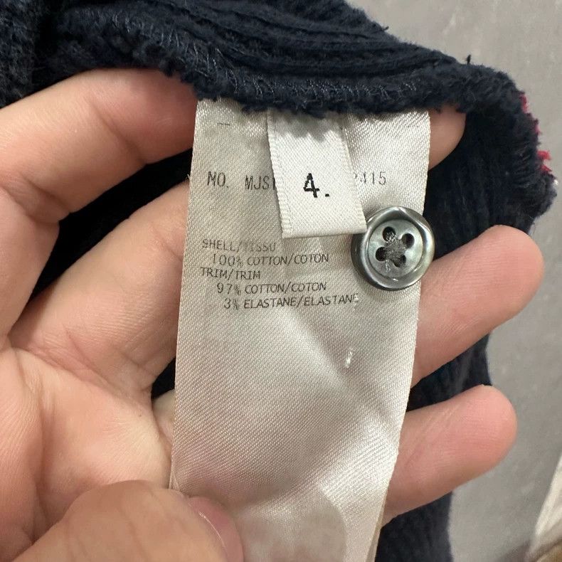 Thom Browne Thom Browne Waffle Stripe Turtleneck Sweatshirt - dmc Size US XXS / EU 40 - 5 Thumbnail