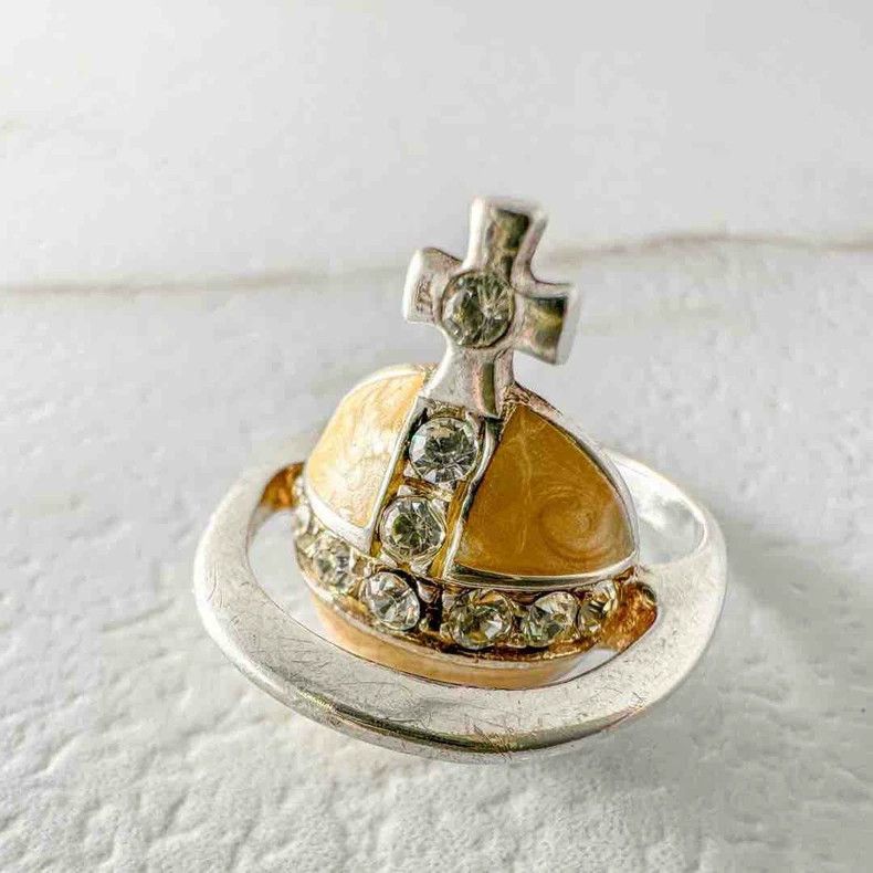 Vivienne Westwood Vivienne Westwood Silver Sphere Ring - dmc Size ONE SIZE - 6 Thumbnail
