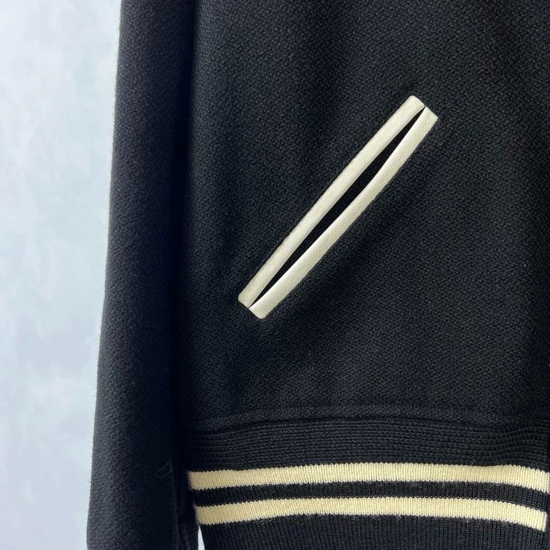 Saint Laurent Paris Saint Laurent 13FW Black White Varsity Jacket - dmc Size US XL / EU 56 / 4 - 4 Thumbnail