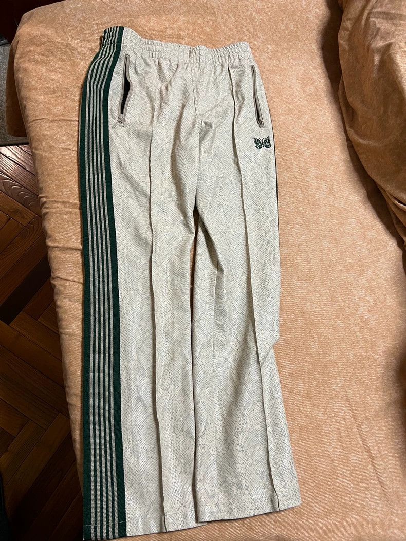 Needles Needles Snake Print Beige Green Pants - dmc Size US 30 / EU 46 - 3 Thumbnail