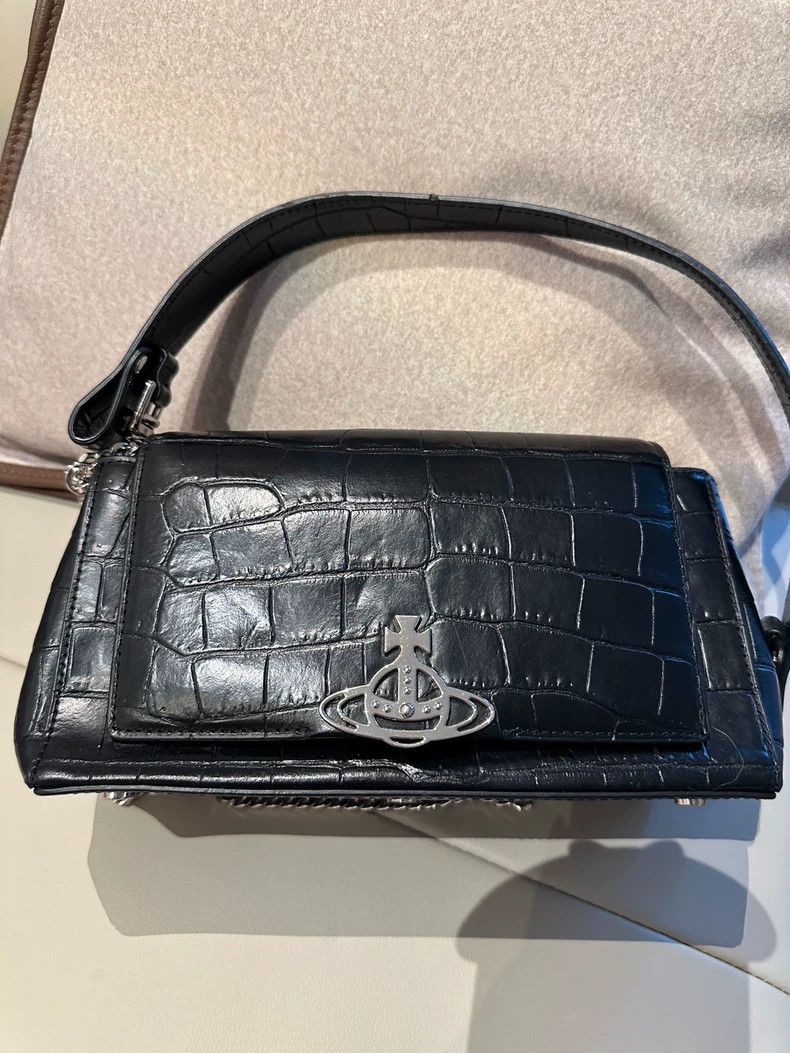 Vivienne Westwood Vivienne Westwood Hazel Black Croc Bag - dmc Size ONE SIZE - 2 Thumbnail
