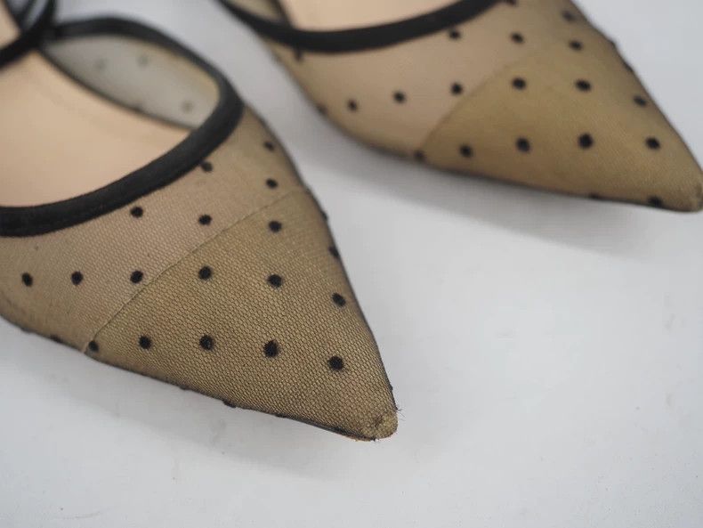 Dior Christian Dior Polka Dot Flat Sandals - dmc Size US 7 / EU 40 - 4 Thumbnail