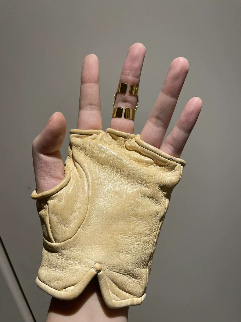Carol Christian Poell Carol Christian Poell Kangaroo Leather Gloves - dmc Size ONE SIZE - 4 Thumbnail