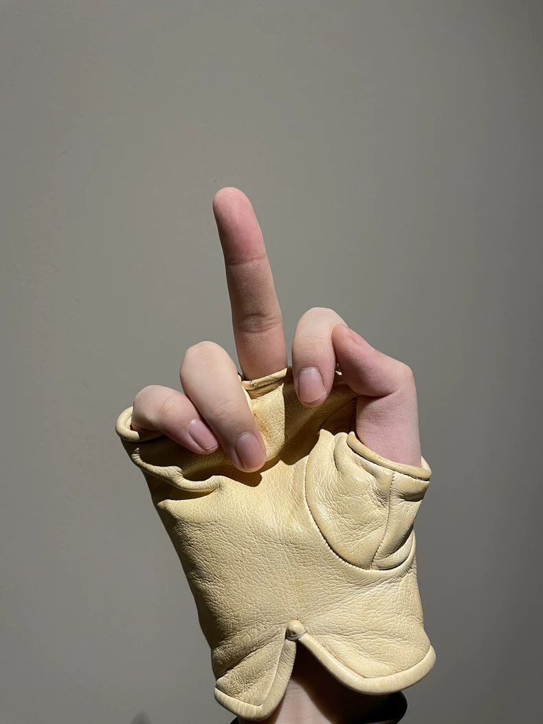 Carol Christian Poell Carol Christian Poell Kangaroo Leather Gloves - dmc Size ONE SIZE - 7 Thumbnail