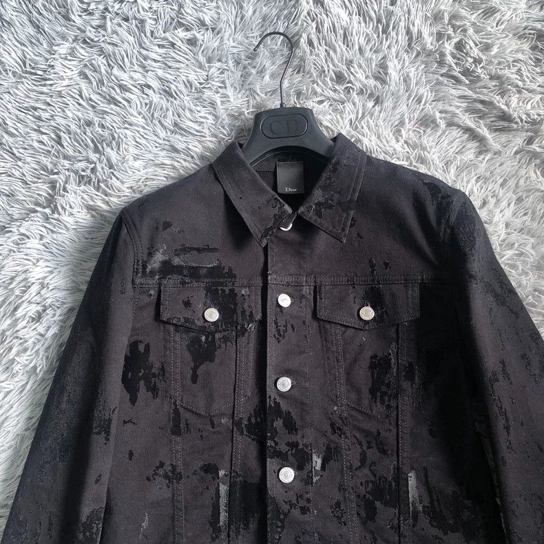 Dior Dior Paint Splatter Distressed Denim Jacket - dmc Size US M / EU 48-50 / 2 - 3 Thumbnail