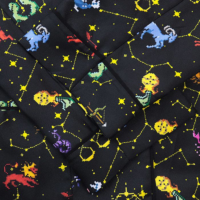 Dior Dior Christian Dior Zodiac Pixel Silk Twill Shirt Others Lounge & Sleepwear DUTY FREE for USA Size ONE SIZE - 9 Thumbnail