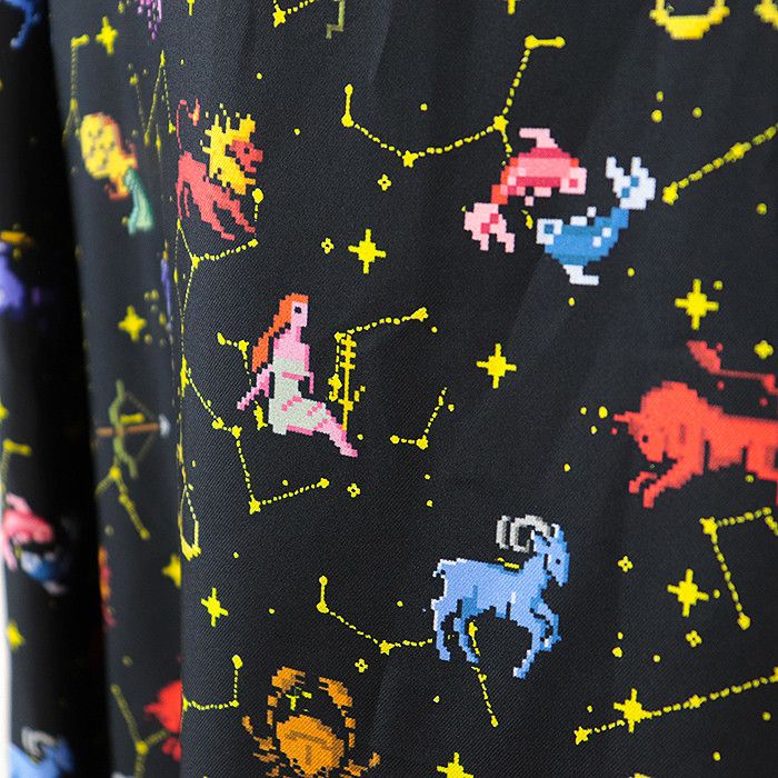 Dior Dior Christian Dior Zodiac Pixel Silk Twill Shirt Others Lounge & Sleepwear DUTY FREE for USA Size ONE SIZE - 11 Thumbnail