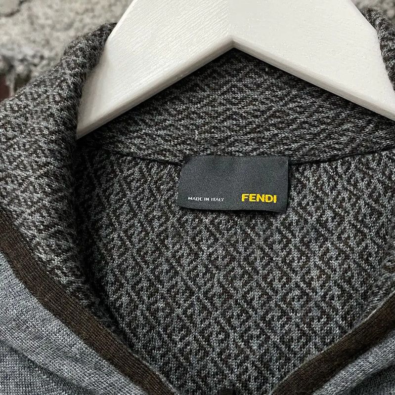 Fendi Fendi Spring Autumn Gray Long Sleeve Jacket 0089 Size US M / EU 48-50 / 2 - 6 Thumbnail