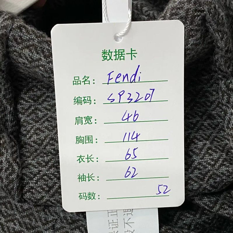 Fendi Fendi Spring Autumn Gray Long Sleeve Jacket 0089 Size US M / EU 48-50 / 2 - 8 Thumbnail