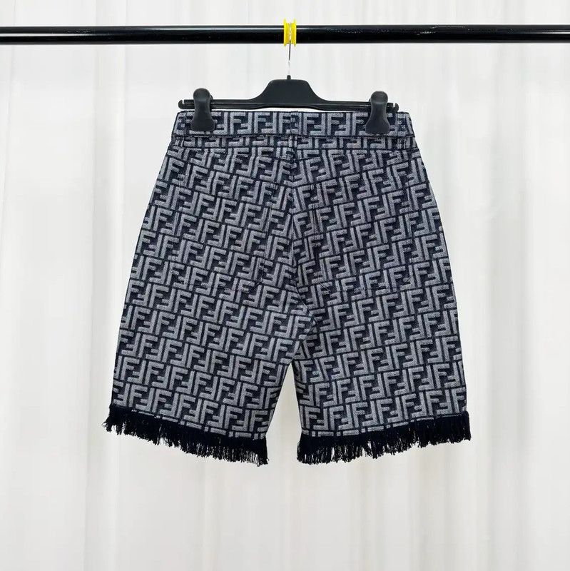 Fendi Fendi Summer Blue Denim Print Shorts 0089 Size US 30 / EU 46 - 2 Thumbnail