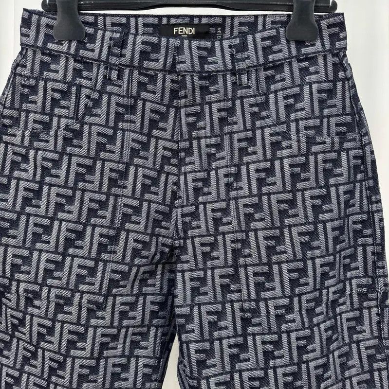 Fendi Fendi Summer Blue Denim Print Shorts 0089 Size US 30 / EU 46 - 3 Thumbnail