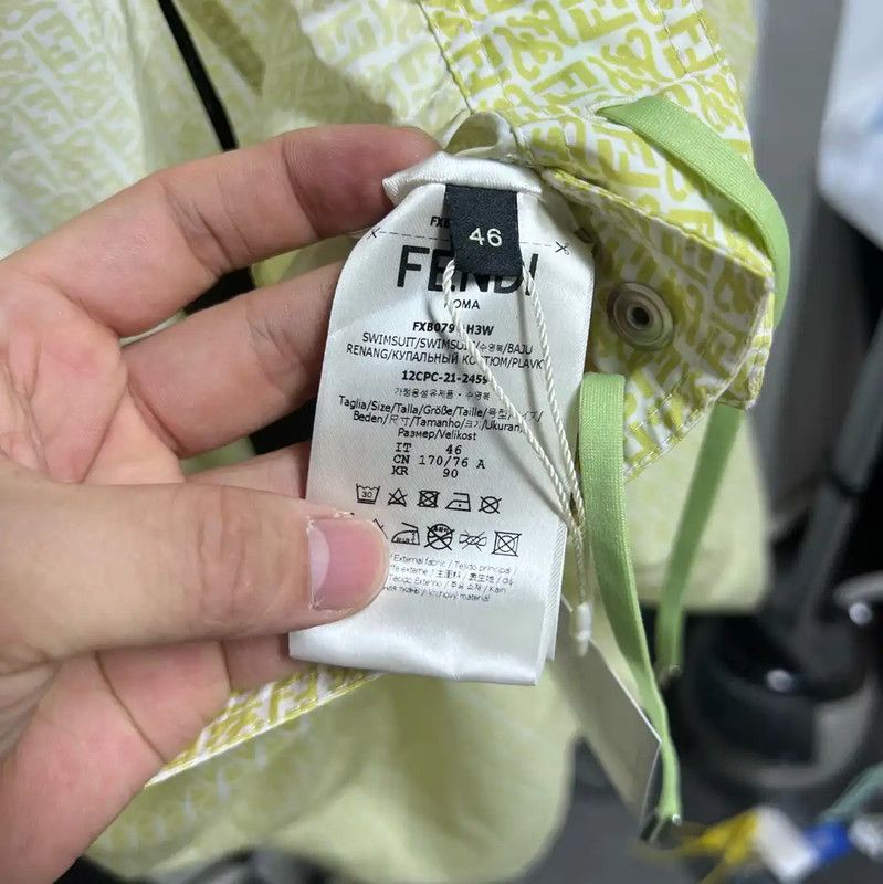Fendi Fendi Yellow Men's Shorts 0089 Size US 30 / EU 46 - 4 Thumbnail