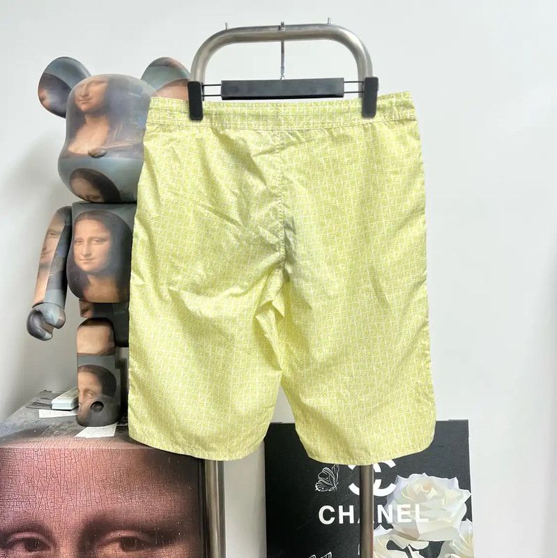 Fendi Fendi Yellow Men's Shorts 0089 Size US 30 / EU 46 - 2 Thumbnail