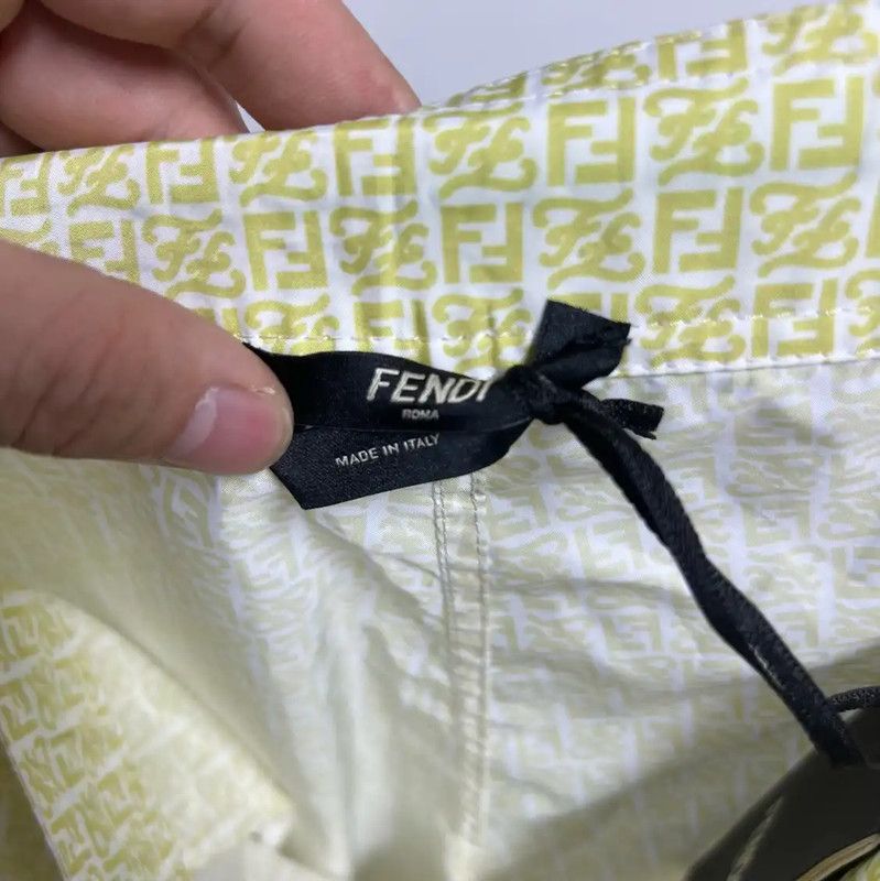 Fendi Fendi Yellow Men's Shorts 0089 Size US 30 / EU 46 - 3 Thumbnail