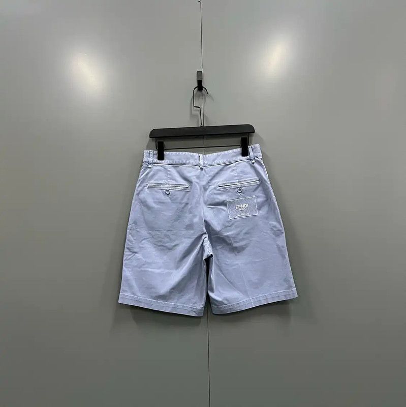 Fendi Fendi Blue Cotton Men's Shorts 0089 Size US 30 / EU 46 - 2 Thumbnail