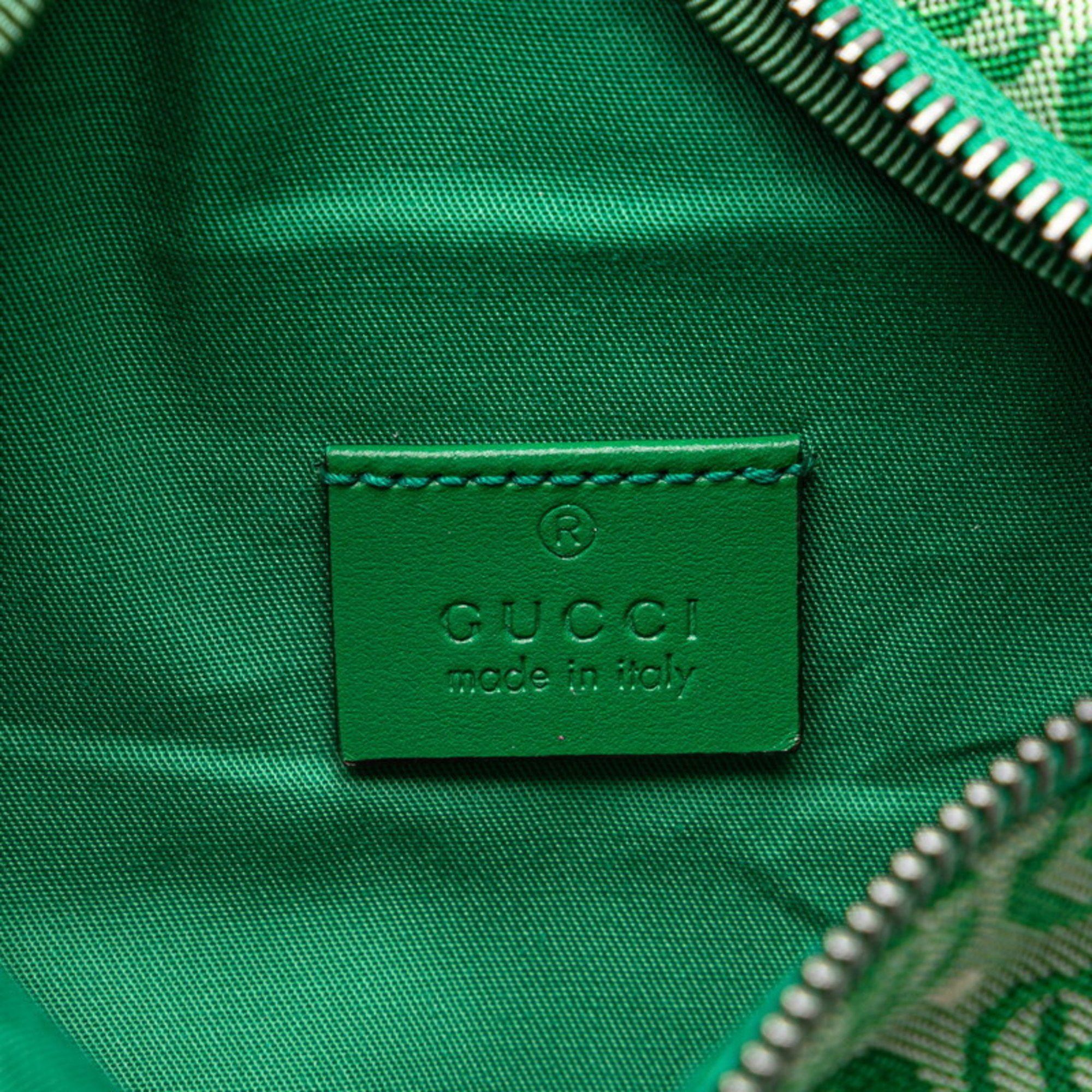 Gucci Gucci Children's GG Logo Star Waist Bag/Body Bag 502095 Green Canvas and Leather Women's GUCCI Size ONE SIZE - 8 Thumbnail