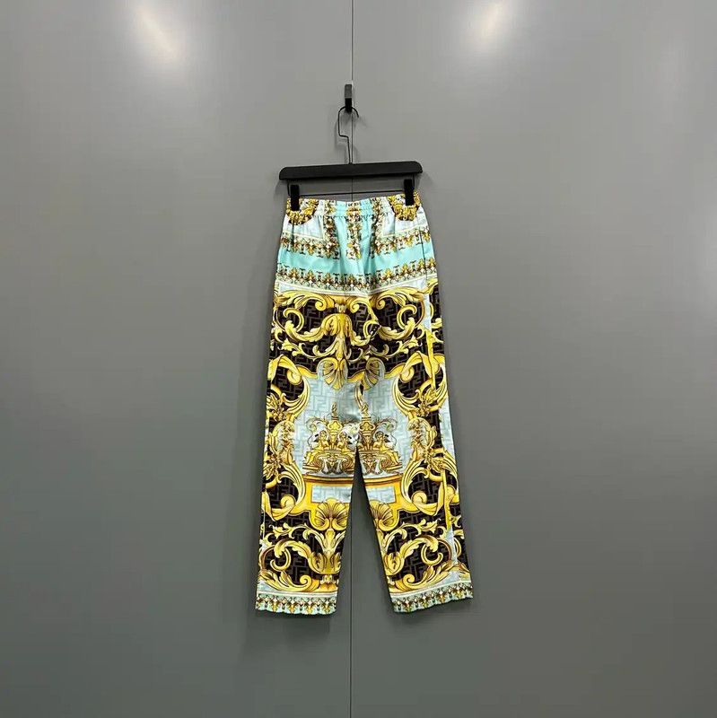 Fendi FENDI Men's Multicolor Cotton Casual Pants 0089 Size US 30 / EU 46 - 2 Thumbnail