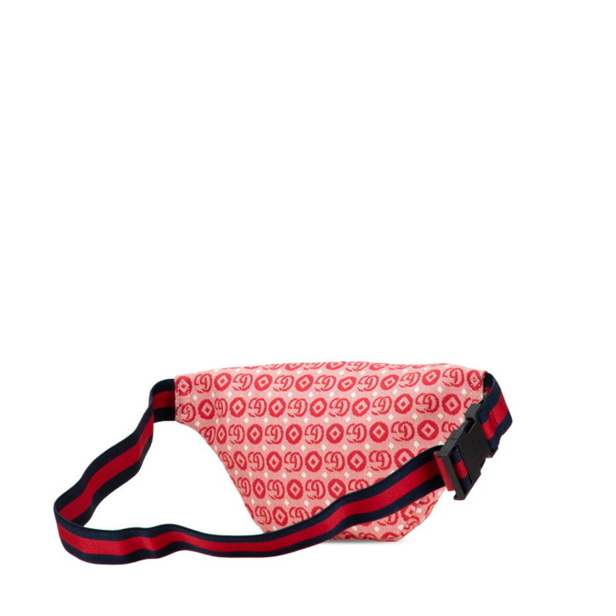 Gucci Gucci Children's GG Logo Star Waist Bag/Body Bag 502095 Red Canvas Leather Women's GUCCI Size ONE SIZE - 2 Thumbnail