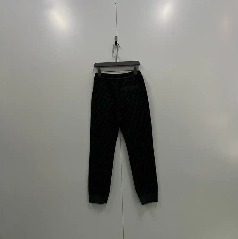 Fendi Fendi Men's Casual Black Logo Pants 0089 Size US 32 / EU 48 - 3 Thumbnail