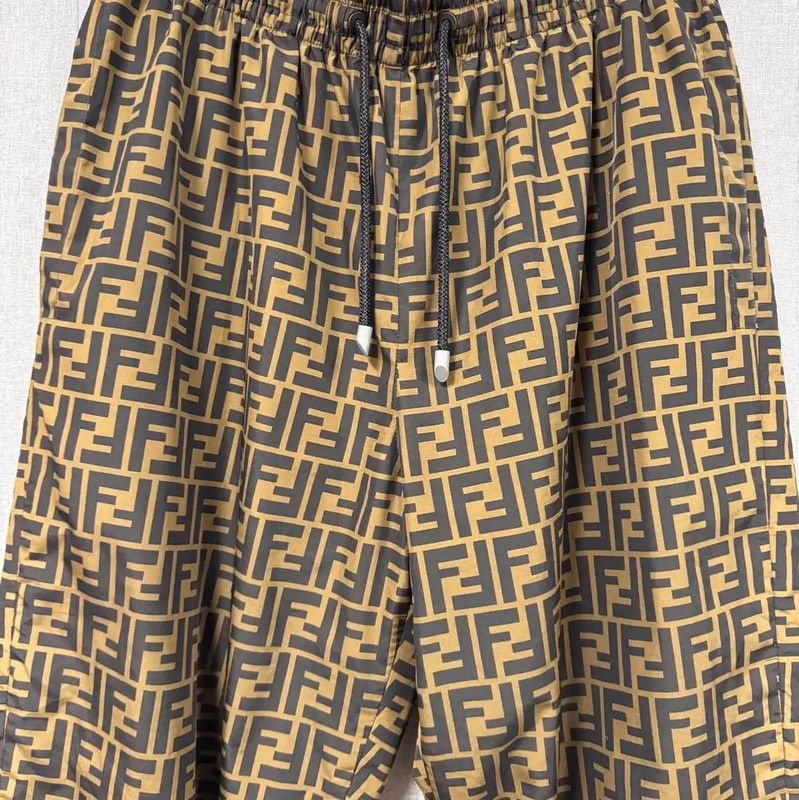 Fendi Fendi Casual Brown Printed Cotton Pants 0089 Size US 30 / EU 46 - 3 Thumbnail