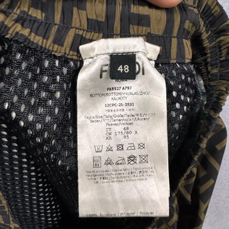 Fendi Fendi Casual Brown Printed Cotton Pants 0089 Size US 30 / EU 46 - 6 Thumbnail